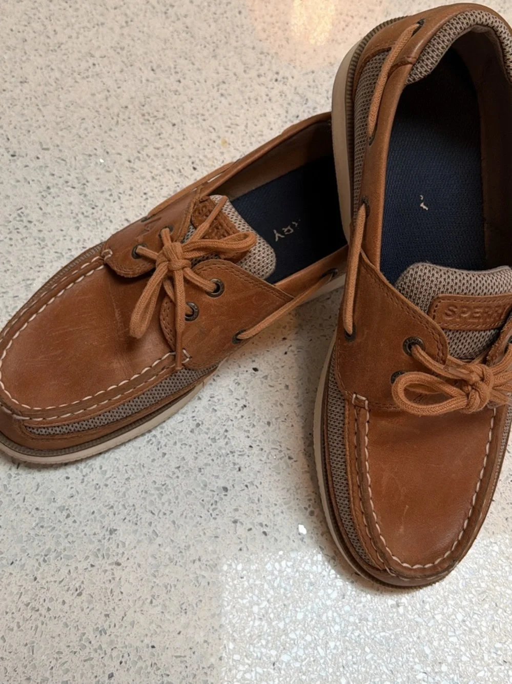 Sperry Mens Surveyor 2-Eye Boat Shoes 9.5
